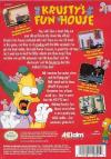 Krusty's Fun House - Featuring the Simpsons! Box Art Back